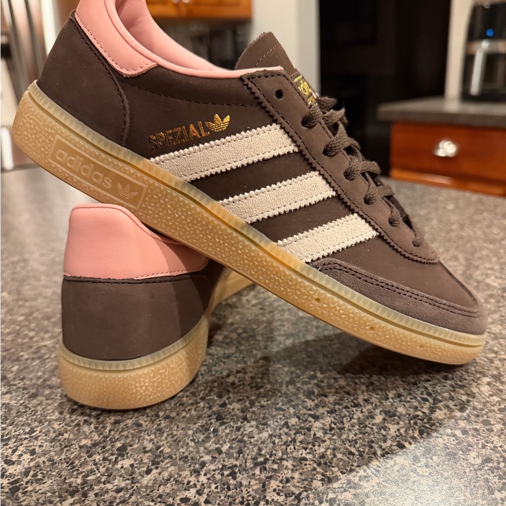 Adidas Spezial Brown and Pink Sneakers
